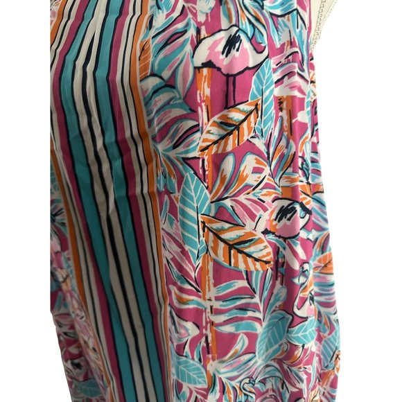 CROWN & IVY Flamingo Tropical Print Tank Top Size Small - Picture 4 of 7